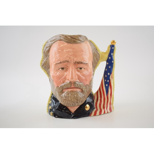 174 - Large Royal Doulton double sided character jug Ulysses S Grant / Robert E Lee D6698.