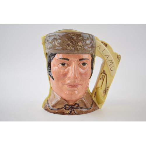 176 - Large Royal Doulton double sided character jug Davy Crockett / Antonio De Lopez De Santa Anna D6729.