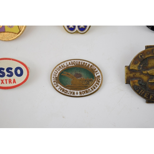 483 - A good collection of vintage enamel badges of nursing interest, Women's Institute, Air Raid Welfare,... 