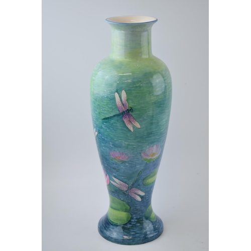 90 - Marie Graves 1/1 large vase in the Lily Pond pattern, 40cm tall.