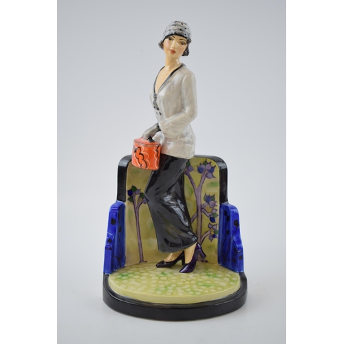 96 - Peggy Davies figure Artists Original Colourway 1/1, Art Deco style.