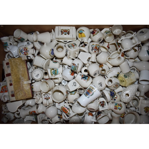 137 - A collection of crested china items to include animals, jugs, vases and varying forms and decoration... 