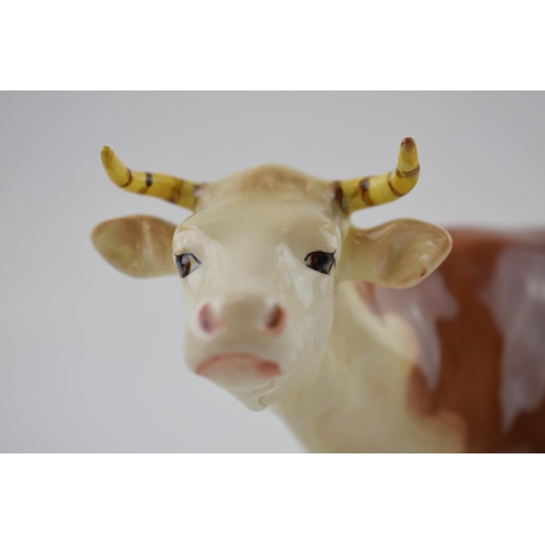 74I - Early Beswick Hereford Cow 948 (restored horns).