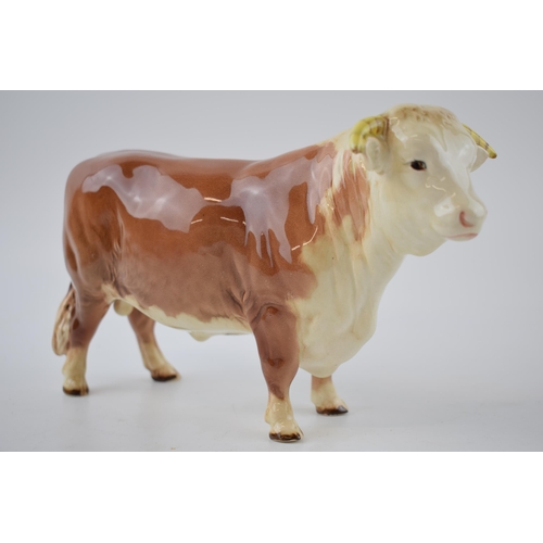 74J - Early Beswick Hereford Bull 949 (minor nip to horn).