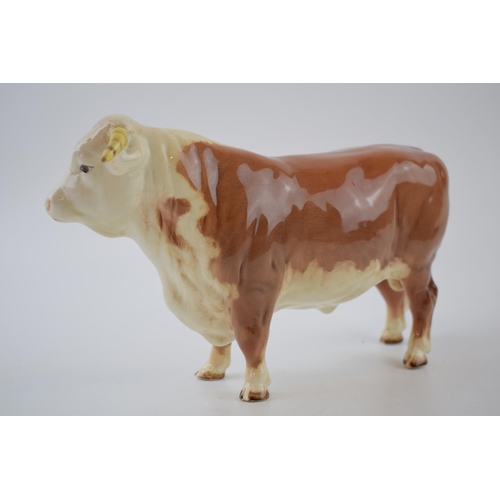 74J - Early Beswick Hereford Bull 949 (minor nip to horn).