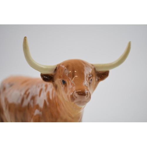 74M - Beswick Highland Cow 2008 (restored horns).