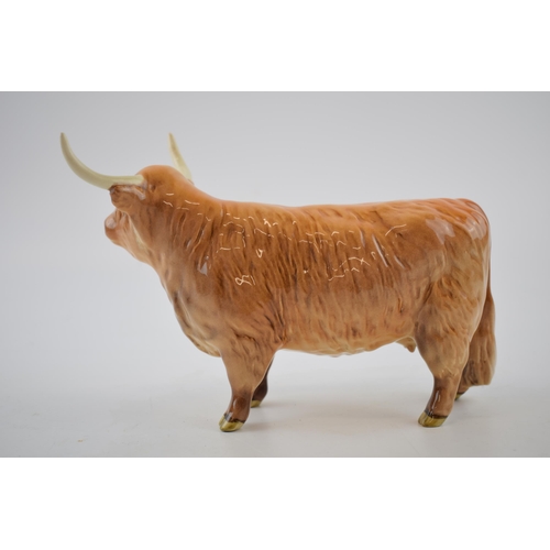 74M - Beswick Highland Cow 2008 (restored horns).