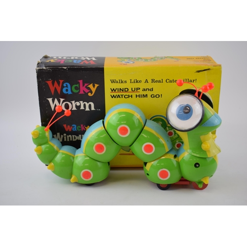 464 - Boxed Cragstan Wacky Worm from the Wacky Windups Collection, with key.