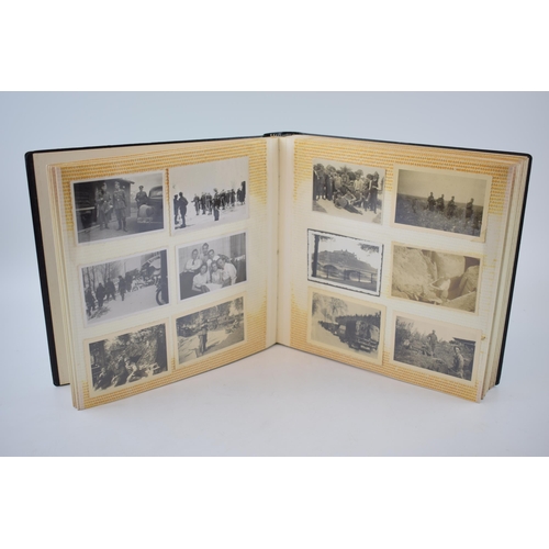 470 - Album of WWII German mainly military photographs.  This appears to be the album / collection of one ... 