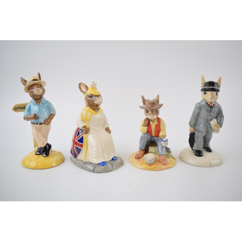 165C - Boxed Royal Doulton Bunnykins, all limited edition, to include Waltzing Matilda, Sydney, Britannia a... 