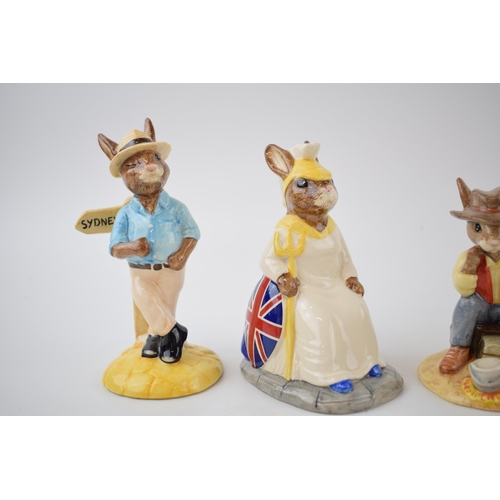 165C - Boxed Royal Doulton Bunnykins, all limited edition, to include Waltzing Matilda, Sydney, Britannia a... 