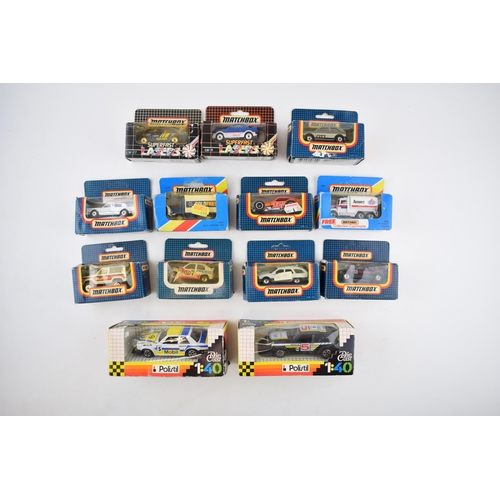 459B - A collection of boxed Matchbox die cast model toy cars to include MB5 Peterbilt Tanker, MB-12 Modifi... 