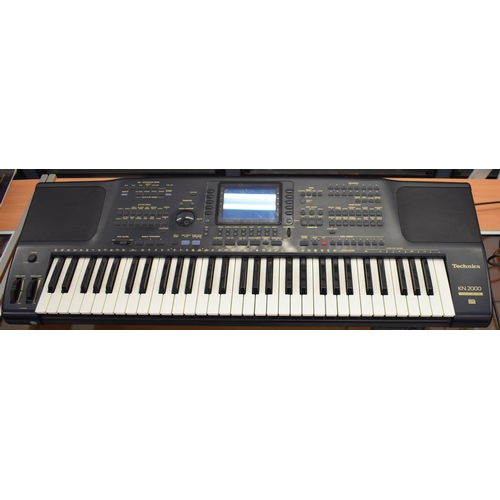 478A - Technics KN 2000 PCM Keyboard MIDI connectivity Made in Japan, In working order with music stand and... 