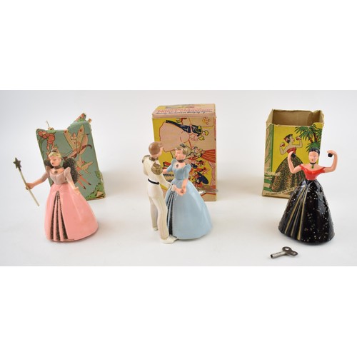 459C - A collection of boxed Wells-Brimtoy Novelty Mechanical toys to include 'Spanish Dancer', 'Cinderella... 