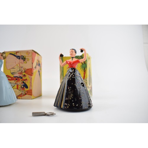 459C - A collection of boxed Wells-Brimtoy Novelty Mechanical toys to include 'Spanish Dancer', 'Cinderella... 