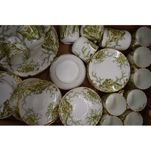 170 - A collection of Sylvan tea ware to include 12 trios, a sugar bowl and a cake plate (Qty).