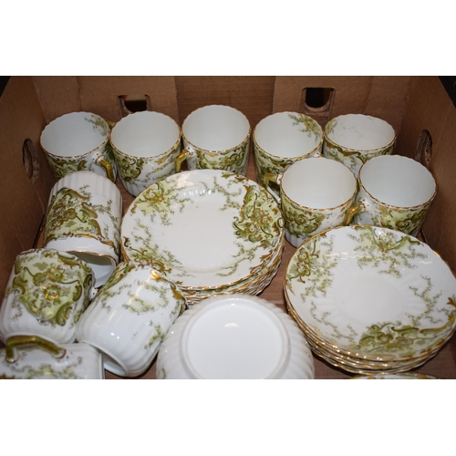 170 - A collection of Sylvan tea ware to include 12 trios, a sugar bowl and a cake plate (Qty).