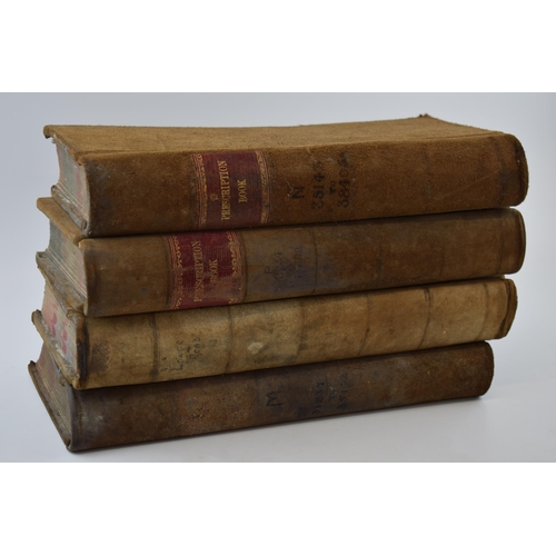 313 - An interesting collection of 4 early to mid 20th century Silverlocks Approved Prescription books to ... 