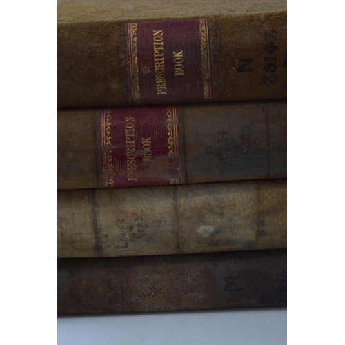 313 - An interesting collection of 4 early to mid 20th century Silverlocks Approved Prescription books to ... 