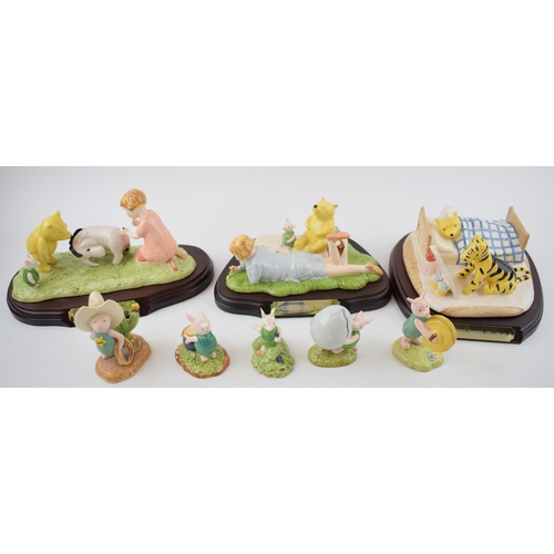 111 - Royal Doulton Winnie The Pooh figures to include tableaus like 'I've Found Somebody Just Like Me', E... 