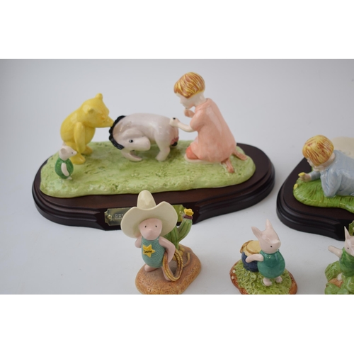 111 - Royal Doulton Winnie The Pooh figures to include tableaus like 'I've Found Somebody Just Like Me', E... 