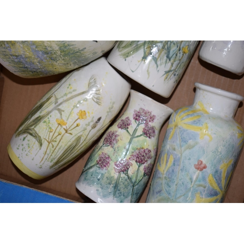 140 - Jenny Bell: an interesting collection of country style ceramics made by Jenny Bell, to include butte... 