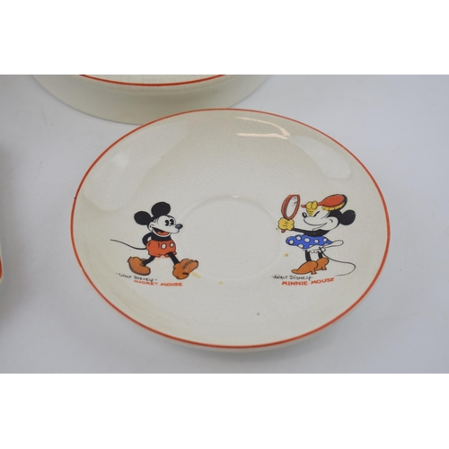 142 - A collection of Wadeheath Ware, Manufactured by Permission Walt Disney Mickey Mouse Ltd. To include ... 