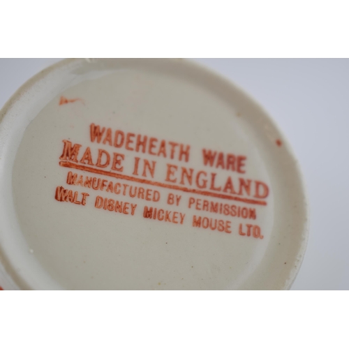 142 - A collection of Wadeheath Ware, Manufactured by Permission Walt Disney Mickey Mouse Ltd. To include ... 