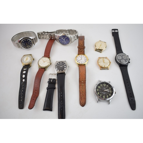 A collection of vintage watches to include, Geville Swiss Made, Newmark ...