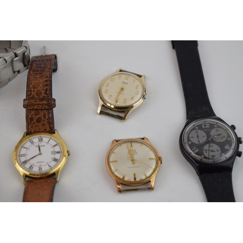 252 - A collection of vintage watches to include, Geville Swiss Made, Newmark Swiss Made, Rotary, Smiths 5... 