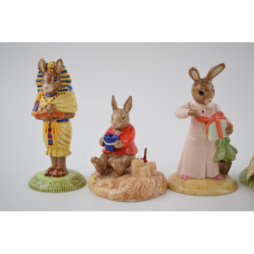 80 - Boxed Royal Doulton Bunnykins to include Caddie DB271, Christmas Morning DB265, Homeguard DB371, Tom... 