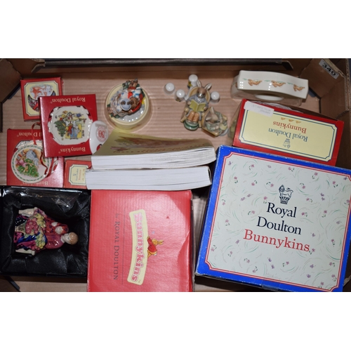 89 - Royal Doulton Bunnykins items to include Christmas Tree decorations, a miniature Flower Sellers Chil... 