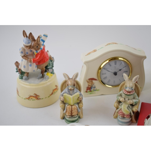 89 - Royal Doulton Bunnykins items to include Christmas Tree decorations, a miniature Flower Sellers Chil... 