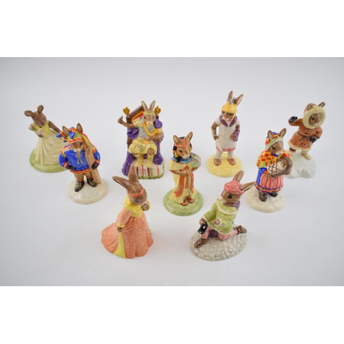 91 - Royal Doulton Bunnykins to include Centurion, Romeo, Juliet, Emporer and others (9).