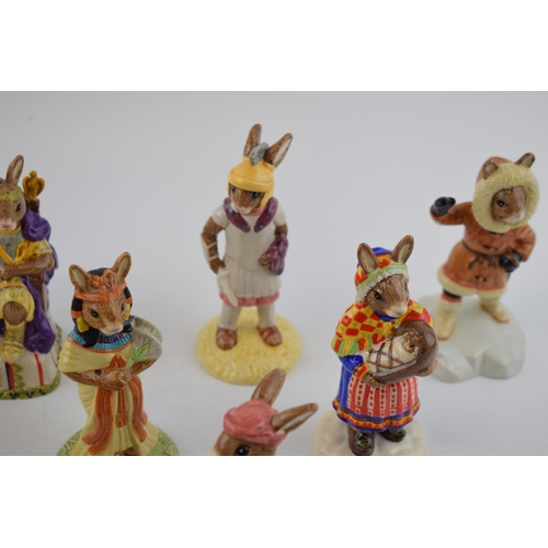 91 - Royal Doulton Bunnykins to include Centurion, Romeo, Juliet, Emporer and others (9).