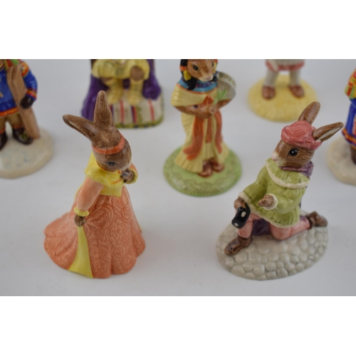 91 - Royal Doulton Bunnykins to include Centurion, Romeo, Juliet, Emporer and others (9).