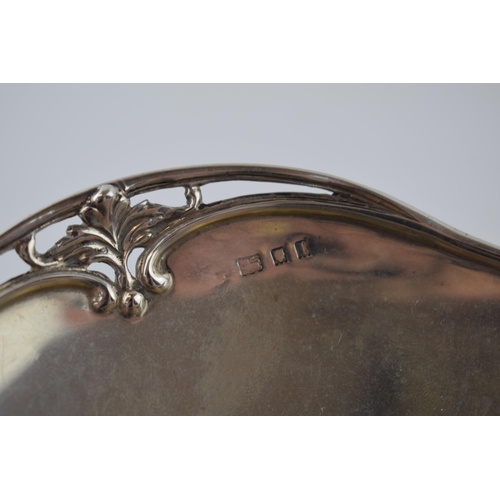 243 - Hallmarked silver pedestal bowl with Art Nouveau style decoration, London 1926, 251.1 grams.