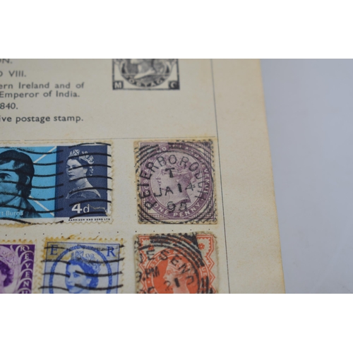 260 - A collection of stamps to include world stamps in Mercury Stamp Album. Of note Penny Lilac and 1/2 P... 