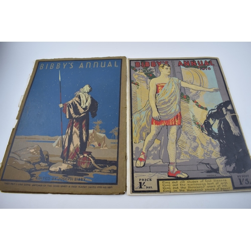 316 - Two copies of Bibby's Annual 1912 and 1916. 29cm x 49cm.