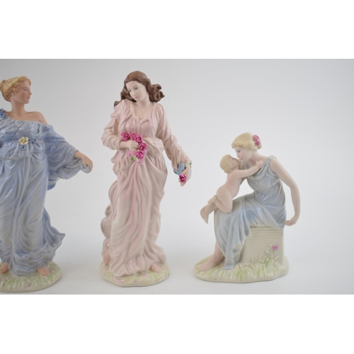 356 - A collection of Wedgwood Classical Collection figures to include Serenity, Contemplation and Tendern... 