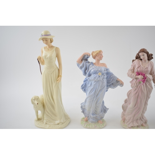 356 - A collection of Wedgwood Classical Collection figures to include Serenity, Contemplation and Tendern... 