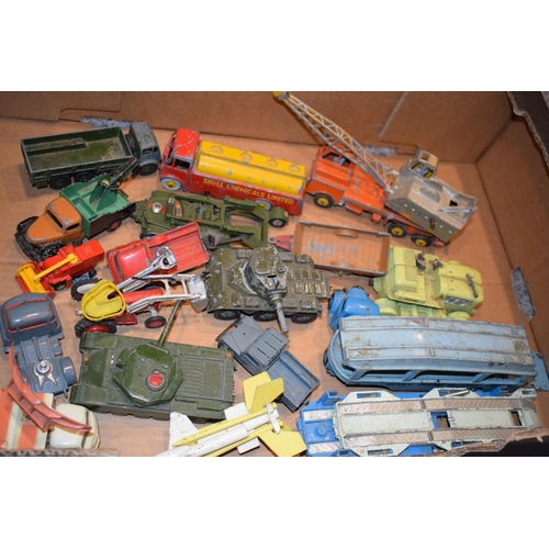 372 - A collection of Dinky Toys vintage die-cast vehicles. Of note Shell Chemicals Ltd AEG Monarch tanker... 