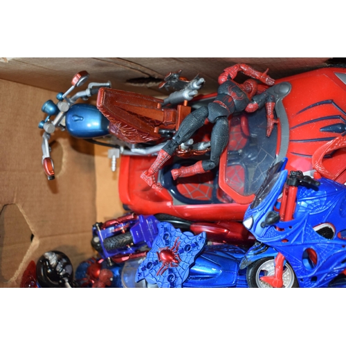 388 - A collection of Spiderman toy figures (Qty)