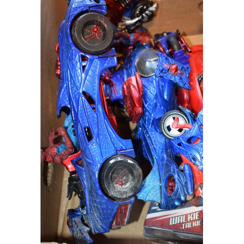 388 - A collection of Spiderman toy figures (Qty)