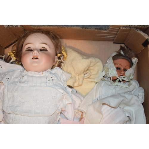 362 - A pair of dolls to include an early to mid 20th century 'Specied' Made in Germany bisque head doll w... 