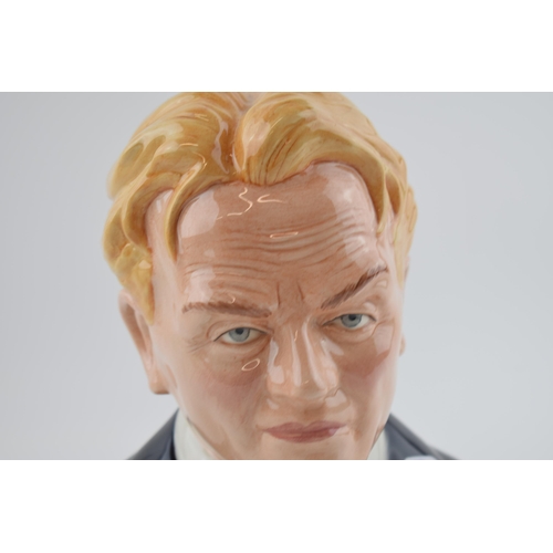 69 - Bairstow Manor Pottery limited edition character bust James Cagney on wooden base.