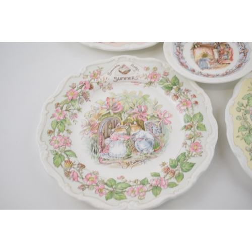 193 - A set of Royal Doulton Brambly Hedge Seasons plates to include Spring, Summer, Winter and Autumn wit... 