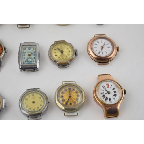 407 - WWI assorted trench watches a good quantity for spares or repairs with some working examples. (25+)