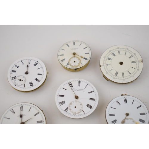 409 - A collection of 10 vintage and antique pocket watches movements a/f. Of note several good examples w... 