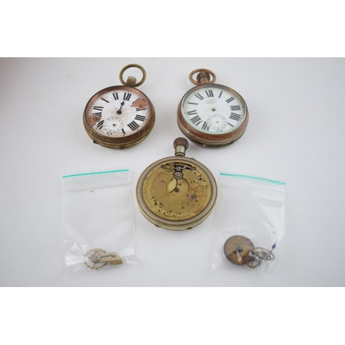 414 - A collection of 3 Goliath watches. Of note S Fisher Ltd example. 188. Strand, London with bevelled g... 